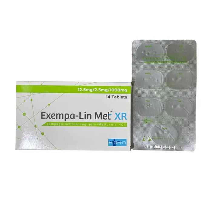 EXEMPA-LIN MET-XR 12.5MG/2.5MG/1000MG TABLETS 2X7S