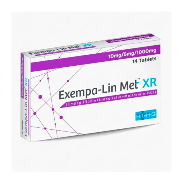 EXEMPA-LIN MET-XR 25MG/5MG/1000MG TABLETS 2X7S