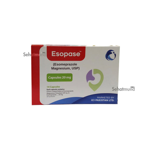 ESOPASE 20MG CAPSULES 3X8'S