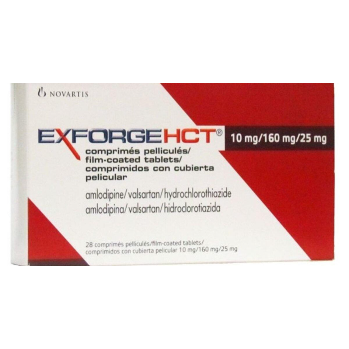 EXFORGE HCTÂ TABLET 10/160/25MG 2X7S