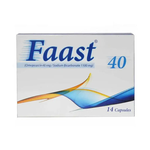 Faast 40 capsule box on a white background