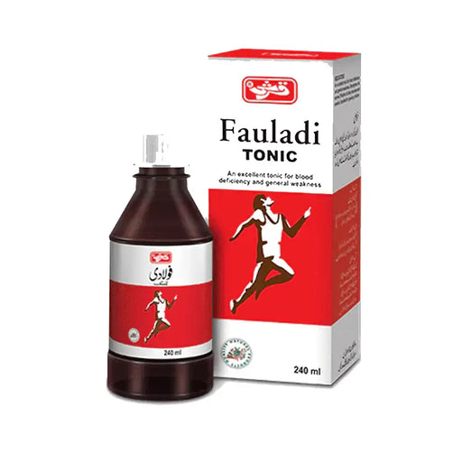 Fauladi Tonic bottle and packaging on a white background