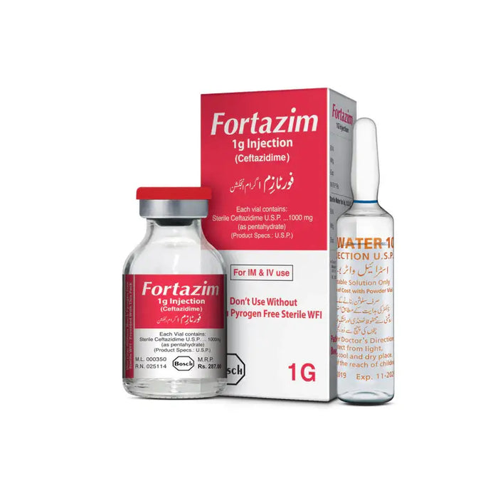 FORTAZIM 1GM INJ 1S