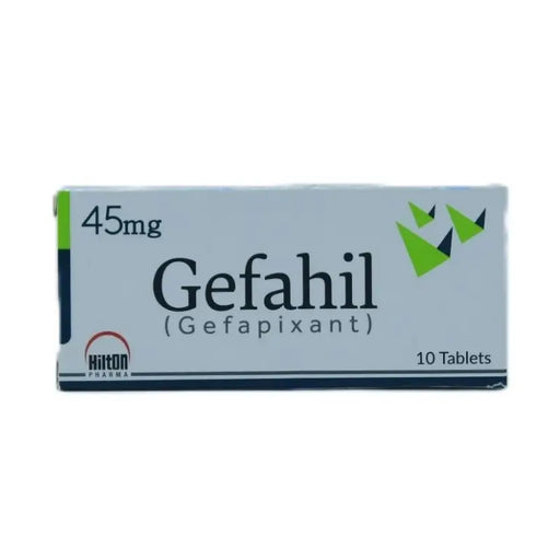 Box of Gefahil tablets with 45mg dosage on a white background