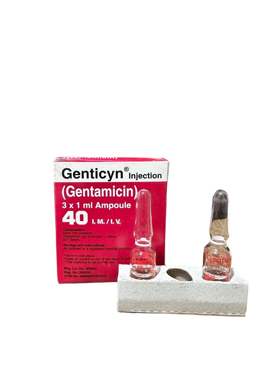 Gentic Injection 40mg 1X3'S