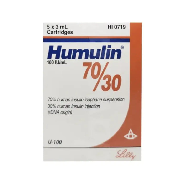 HUMULIN70/30INJ 100IU CART 3ML