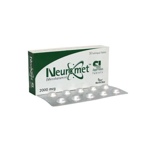 Neuromet tablet packaging on a white background