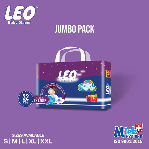 Leo Baby Diaper Jumbo XXL 1X32S (Jumbo)