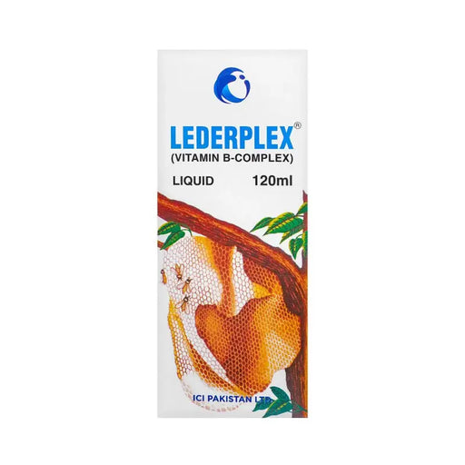 Lederplex Vitamin B-complex liquid packaging on a white background