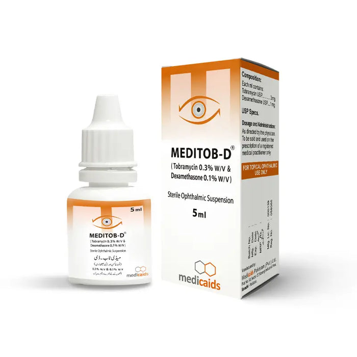 MEDITOB-D OPHTHALMIC SOLUTION 5ML 1S