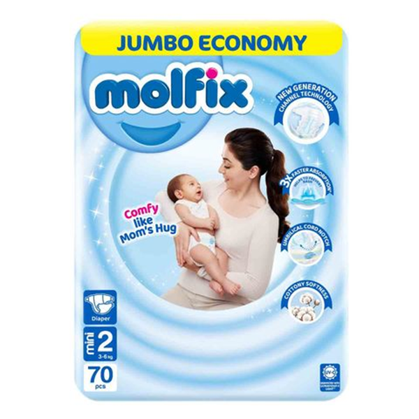 MOLFIX JUMBO DIAPERS 2 MINI 1X70S
