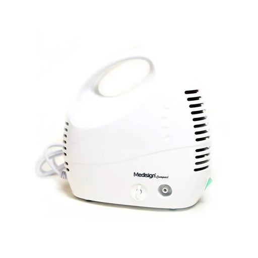 White Medisign compressor on a white background