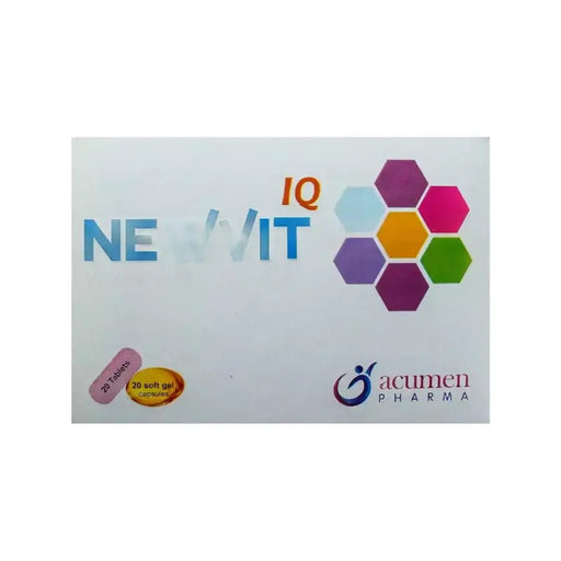 Newvit IQ Tablets pack – multivitamin and mineral supplement for deficiency prevention.