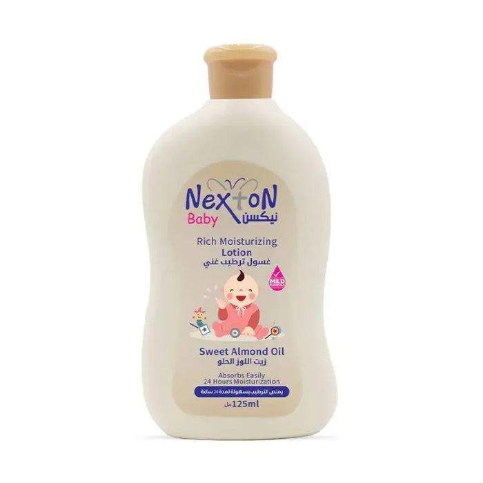 NexOn Baby Rich Moisturizing Lotion bottle on a white background