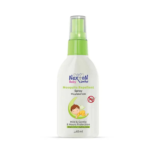 Nexton Baby mosquito repellent spray bottle on a white background