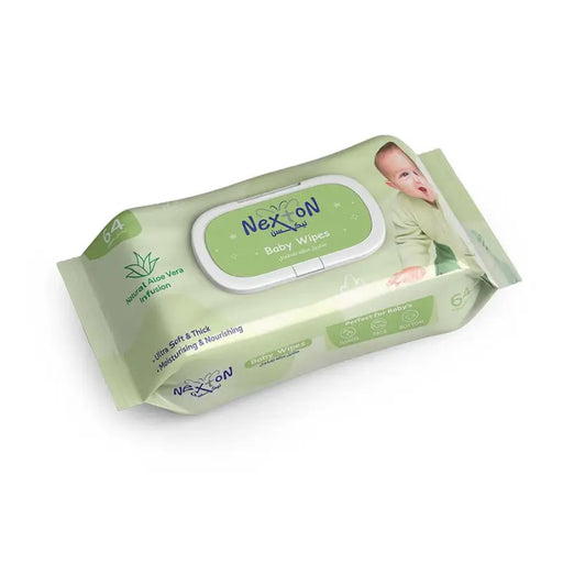 Nexxon baby wipes packaging on a white background
