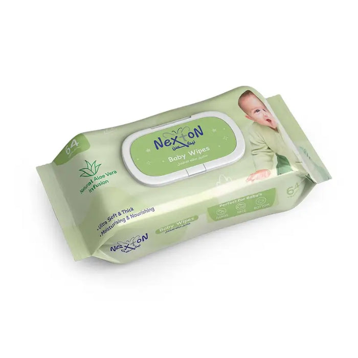 Nexxon baby wipes packaging on a white background
