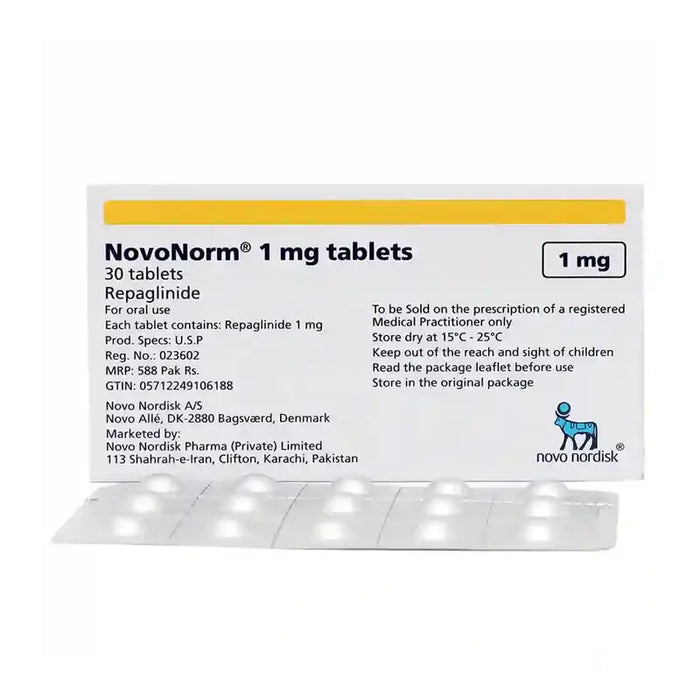 NOVONORM TABLET 1MG 2X15S