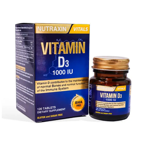 NUTRAXIN VITAMIN D3 1000IU 1X120S TABLETS