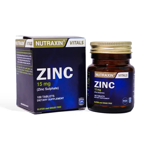 NUTRAXIN ZINC 15 MG 1X100S TABLETS