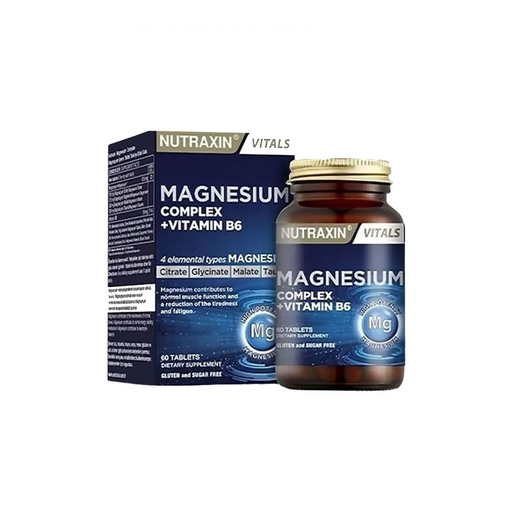 NUTRAXIN MAGNESIUM COMPLEX + VITAMIN B6 1X60S TABLETS