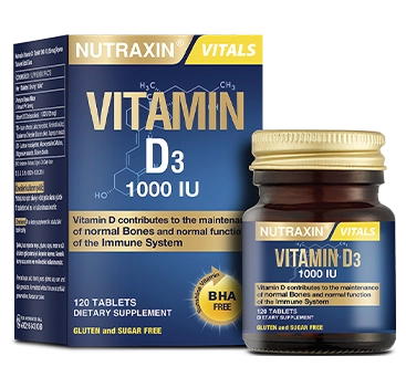 NUTRAXIN VITAMIN D3 1000IU 1X120S TABLETS