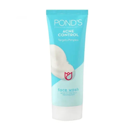 Ponds Acne Control face wash tube on a white background