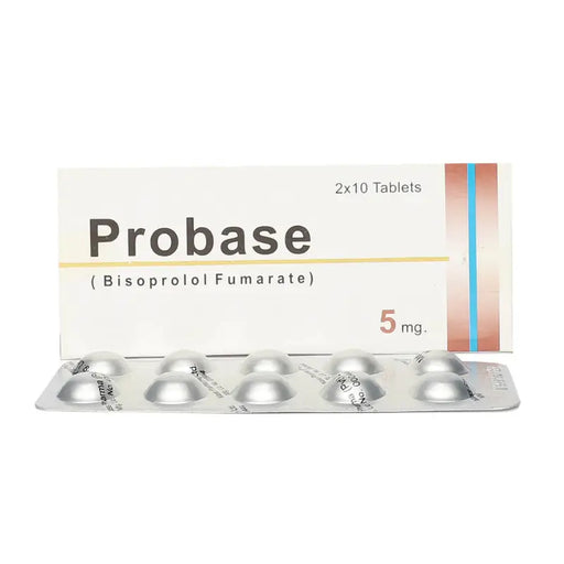 Probase medication packaging with tablets on a white background