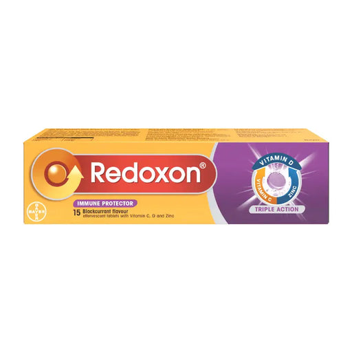 Redoxon immune protector supplement packaging on a white background