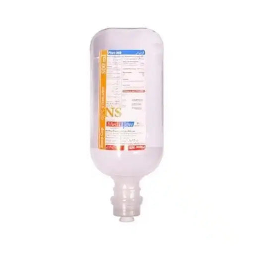 Ringer bottle with a label on a white background