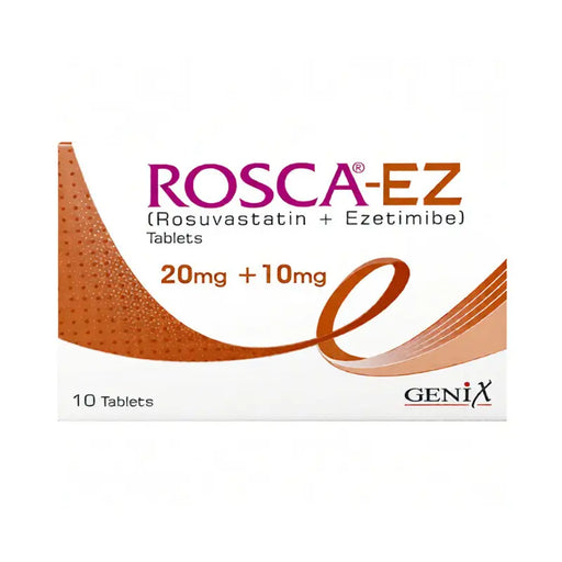 Rosca-EZ medication packaging with Genix branding on a white background