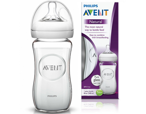 NATURAL GLASS BOTTLE 240ML 1S