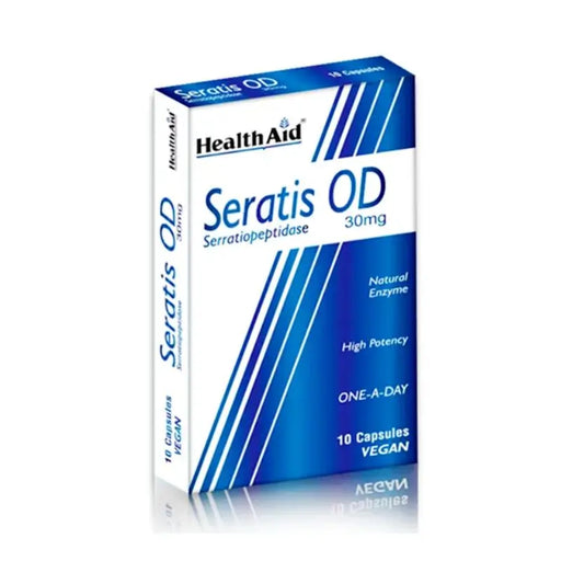 Health Aid Seratis OD supplement box on a white background