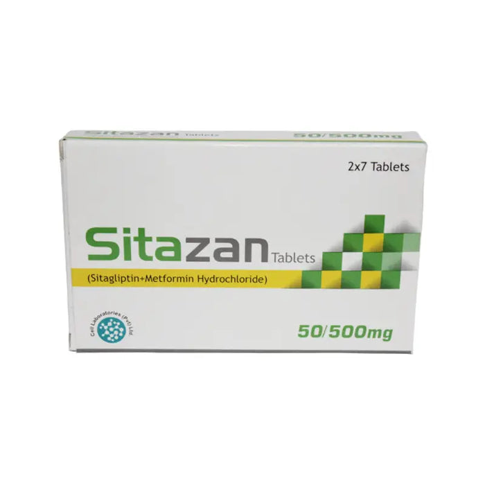 SITA ZAN 50/500MG TABLET 2X7S
