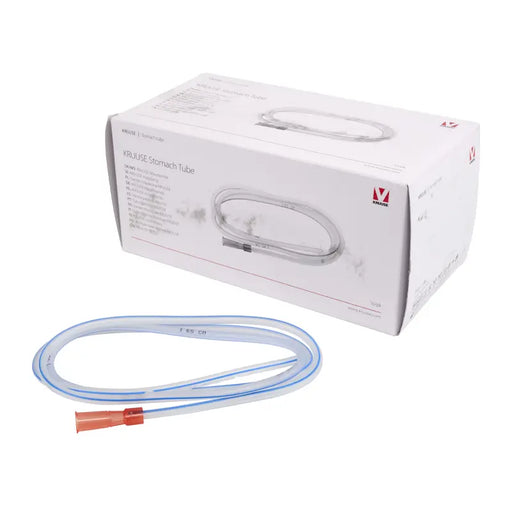 Stomach tube with packaging on a white background
