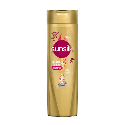 Sunsilk shampoo bottle on a white background