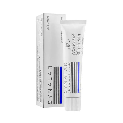 SYNALAR cream tube and packaging on a white background