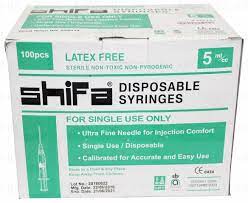 SYRINGE 5CC AD SHIFA 100S