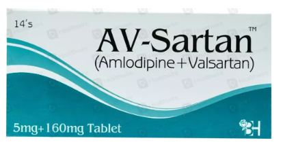 AV-SARTAN 5MG+160MG TABLET 14S - Meri Pharmacy