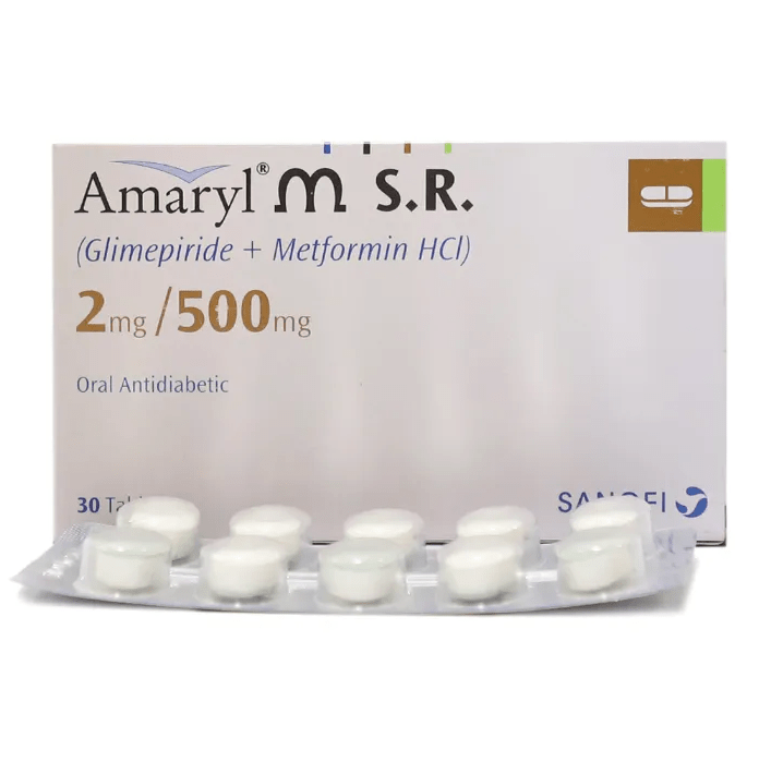 AMARYL M TABLET SR 2/500MG 3X10S - Meri Pharmacy