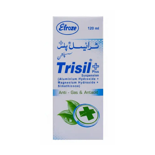 Trisil Plus packaging with Efroze branding on a white background