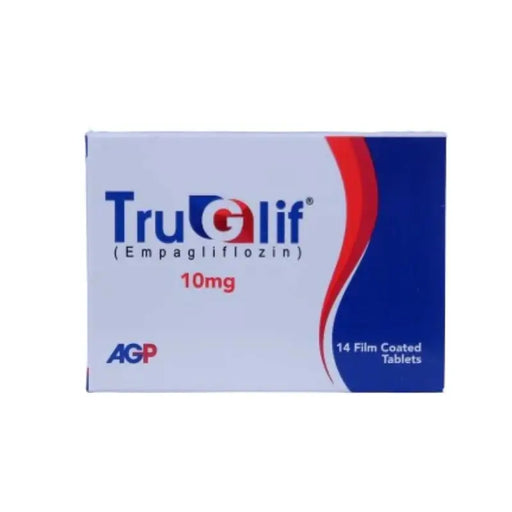 TruG Lif (Empagliflozin) 10mg packaging on a white background