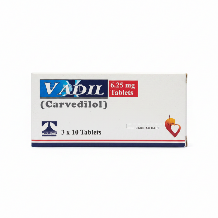 VADILÂ TABLET 6.25 MG 3X10S