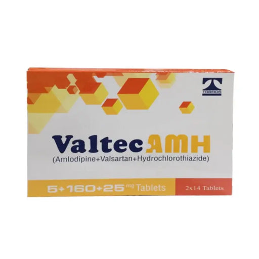 Valtec AMH medication box with colorful design on a white background
