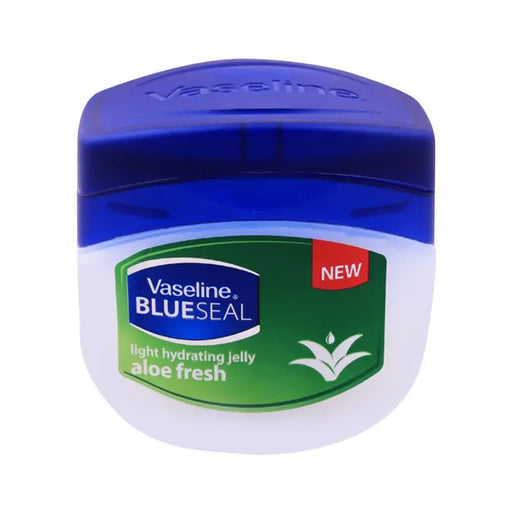 Vaseline Blue Seal aloe fresh jar on a white background