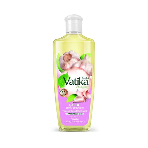 Kala Vatika Garlic Enriched Hair Oil bottle on a white background