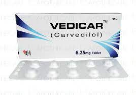 VEDICARTABLET 6.25 MG 3X10S