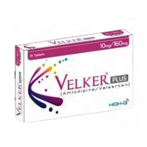 Box of Velker Plus tablets with colorful logo on a white background