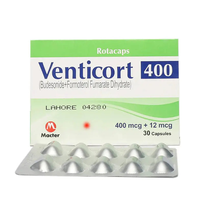 VENTICORT DPI CAPSULES 400MCG 3X10S