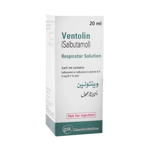 VENTOLIN RESPIRATOR SOLUTION 20ML 